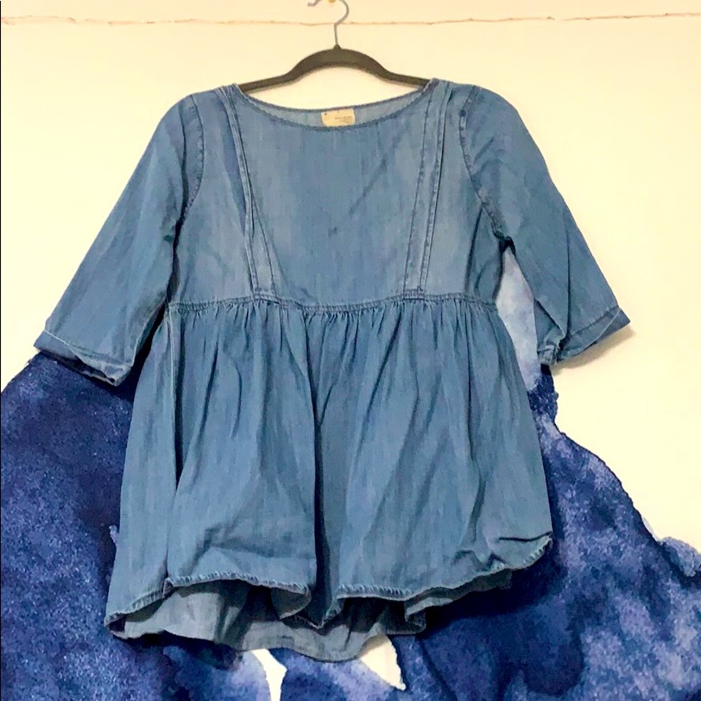 Denim babydoll shirt by coincidence and chance